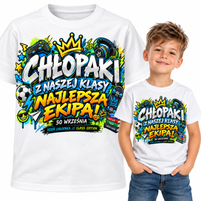 KOSZULKA DZIECIĘCA DZIEŃ CHŁOPAKA chłopaki z naszej klasy